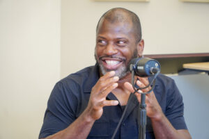 Charlotte videographer and content creator producing Jimmy Hitchcock's video podcast series.