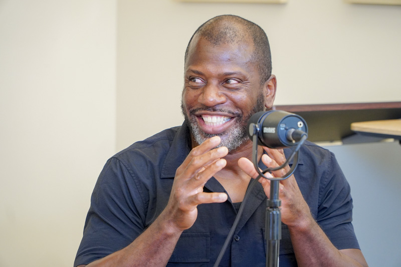 Charlotte videographer and content creator producing Jimmy Hitchcock's video podcast series.