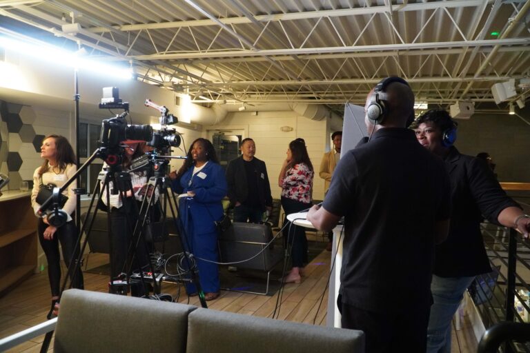 When the podcast booth becomes the main attraction